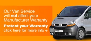 service your van at aarons autos under warranty