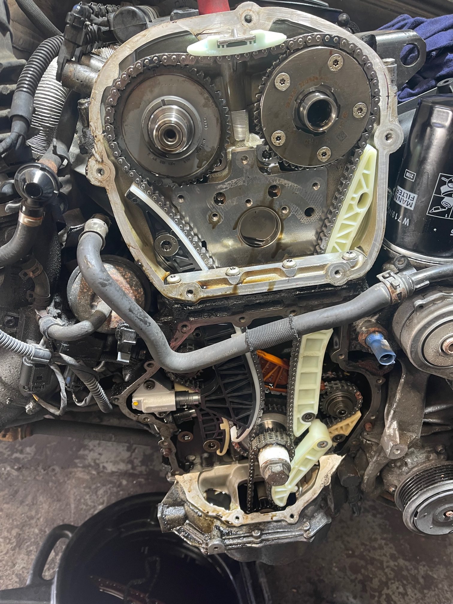 2010 Audi A5 2.0 TFSI Timing Chain Fault repaired. – Aarons Autos